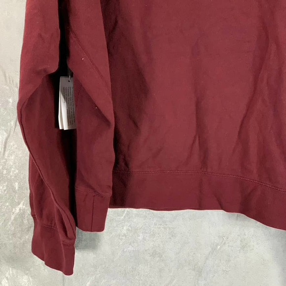 And Now This Men's Maroon Fleece Drawstring Pullover Hoodie SZ XL - Picture 6 of 10